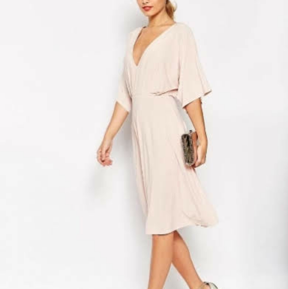 Pale pink Asos dress